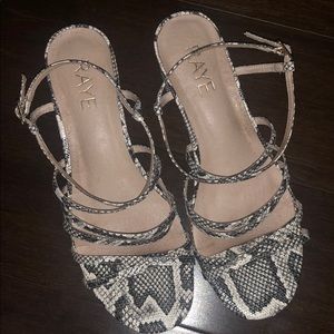 Snakeskin sandals